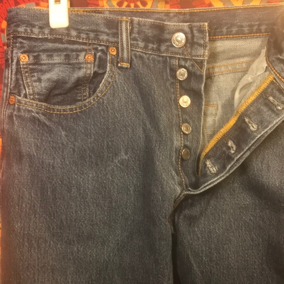 Levi's Other - Levi’s 32x34 501 Button Fly Blue Jeans